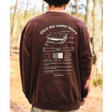 ブラウン | スモアビッグスウェット COTTON CREW | aimoha