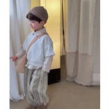 【aimoha-KIDS-】子供服 重ね着風無地ロングシャツ+半袖スウェット | aimoha kids | 詳細画像3