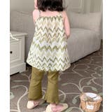 グリーン | 【aimoha KIDS 】子供服かわいい総柄キャミソールワンピ＋無地パンツセッ… | aimoha kids