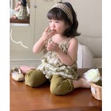 【aimoha KIDS 】子供服かわいい総柄キャミソールワンピ＋無地パンツセッ… | aimoha kids | 詳細画像3 