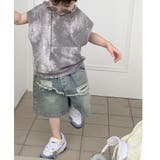 グレー | 【aimoha-KIDS-】子供服 ポケット付きパーカーベスト【SS】 | aimoha kids