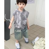 【aimoha-KIDS-】子供服 ポケット付きパーカーベスト【SS】 | aimoha kids | 詳細画像2