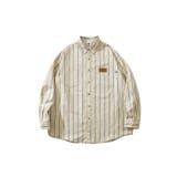 HOOK -original- 古着風ストライプ総柄ビッグシャツ | HOOK | 詳細画像22 