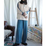 配色ワンポイント刺繍飾りステッチサイドラインハーフジップ セットアップ可能 | HOOK | 詳細画像18