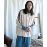 配色ワンポイント刺繍飾りステッチサイドラインハーフジップ セットアップ可能 | HOOK | 詳細画像19