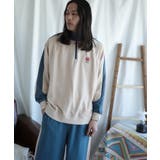 配色ワンポイント刺繍飾りステッチサイドラインハーフジップ セットアップ可能 | HOOK | 詳細画像25