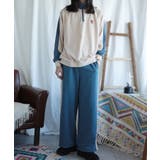 配色ワンポイント刺繍飾りステッチサイドラインハーフジップ セットアップ可能 | HOOK | 詳細画像27