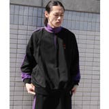 配色ワンポイント刺繍飾りステッチサイドラインハーフジップ セットアップ可能 | HOOK | 詳細画像33