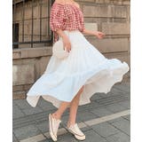 ティアードスカート ロングスカート フレアスカート | aimoha  | 詳細画像6 