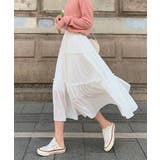 ティアードスカート ロングスカート フレアスカート | aimoha  | 詳細画像7 