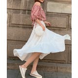 ティアードスカート ロングスカート フレアスカート | aimoha  | 詳細画像8 