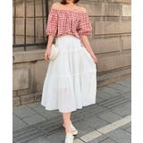 ティアードスカート ロングスカート フレアスカート | aimoha  | 詳細画像9 