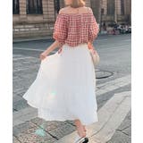 ティアードスカート ロングスカート フレアスカート | aimoha  | 詳細画像10 