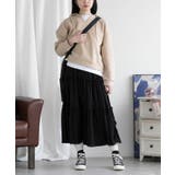 ティアードスカート ロングスカート フレアスカート | aimoha  | 詳細画像15 