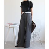 【aimohaオリジナル】3WAYサロペット タック入りワイドスラックス | aimoha | 詳細画像47