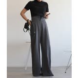 【aimohaオリジナル】3WAYサロペット タック入りワイドスラックス | aimoha | 詳細画像55