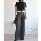 ダークグレー | 【aimohaオリジナル】3WAYサロペット タック入りワイドスラックス | aimoha