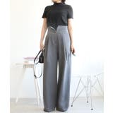 【aimohaオリジナル】3WAYサロペット タック入りワイドスラックス | aimoha | 詳細画像4