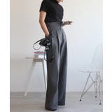 【aimohaオリジナル】3WAYサロペット タック入りワイドスラックス | aimoha | 詳細画像10