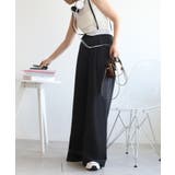 【aimohaオリジナル】3WAYサロペット タック入りワイドスラックス | aimoha | 詳細画像21