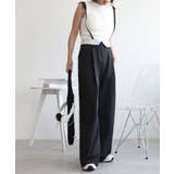 【aimohaオリジナル】3WAYサロペット タック入りワイドスラックス | aimoha | 詳細画像23