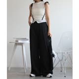 【aimohaオリジナル】3WAYサロペット タック入りワイドスラックス | aimoha | 詳細画像24