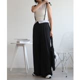 【aimohaオリジナル】3WAYサロペット タック入りワイドスラックス | aimoha | 詳細画像25