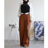 【aimohaオリジナル】3WAYサロペット タック入りワイドスラックス | aimoha | 詳細画像46