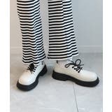 オフホワイト | 【shoes365】ラウンドトゥ厚底 ドレスシューズ | aimoha
