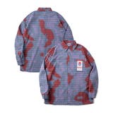 HOOK -original- 配色タイダイ染めチェック柄長袖シャツ | HOOK | 詳細画像1