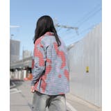 HOOK -original- 配色タイダイ染めチェック柄長袖シャツ | HOOK | 詳細画像14