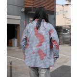 HOOK -original- 配色タイダイ染めチェック柄長袖シャツ | HOOK | 詳細画像15