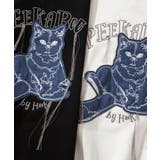 HOOK -original- かわいいネコパッチワーク刺繍フリンジスウェット | HOOK | 詳細画像5 