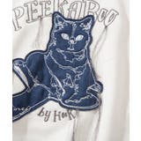 HOOK -original- かわいいネコパッチワーク刺繍フリンジスウェット | HOOK | 詳細画像6 