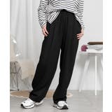 ブラック | ウエストゴムスウェットパンツ | aimoha 