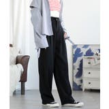 ブラック | ハイウエストワイドパンツ | aimoha