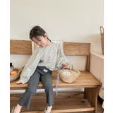 【aimoha-KIDS-】9分丈 セミフレアパンツ | aimoha kids | 詳細画像10