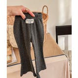 【aimoha-KIDS-】9分丈 セミフレアパンツ | aimoha kids | 詳細画像14