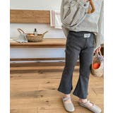 【aimoha-KIDS-】9分丈 セミフレアパンツ | aimoha kids | 詳細画像25