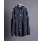 aimoha n_o MULTI POCKET DENIM SHIRT | aimoha men | 詳細画像1