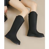 ブラック | 【shoes365】ロングレインブーツ レインシューズ 長靴 | aimoha