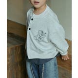 グレー | 【aimoha-KIDS-】子供服 カジュアルカーディガン | aimoha kids