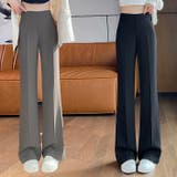 センタープレス ハイウエスト チノパンツ | aimoha | 詳細画像1