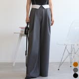 【aimohaオリジナル】3WAYサロペット タック入りワイドスラックス | aimoha | 詳細画像1