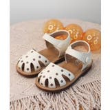 オフホワイト | 【shoes365】子供用 水玉サンダル | aimoha kids