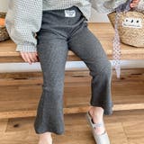 【aimoha-KIDS-】9分丈 セミフレアパンツ | aimoha kids | 詳細画像1