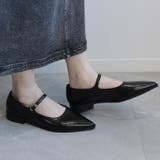 【shoes365】ポインテッド トゥ ローヒール メリージェーン シューズ | aimoha | 詳細画像1