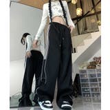 【HOOK】for girls  サイドラインワイドスウェットパンツ | HOOK | 詳細画像6 