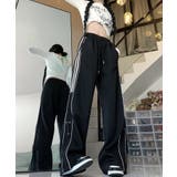 【HOOK】for girls  サイドラインワイドスウェットパンツ | HOOK | 詳細画像3 