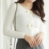 ホワイト | 【Jasmine】ダブルブレスト カーディガン | aimoha